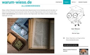 Das Wissensmagazin Warum-Wieso trainiert das Allgemeinwissen